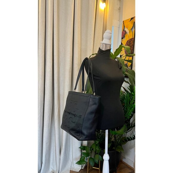 TORY BURCH BLACK JESSICA HANDBAG - Picture 9 of 10